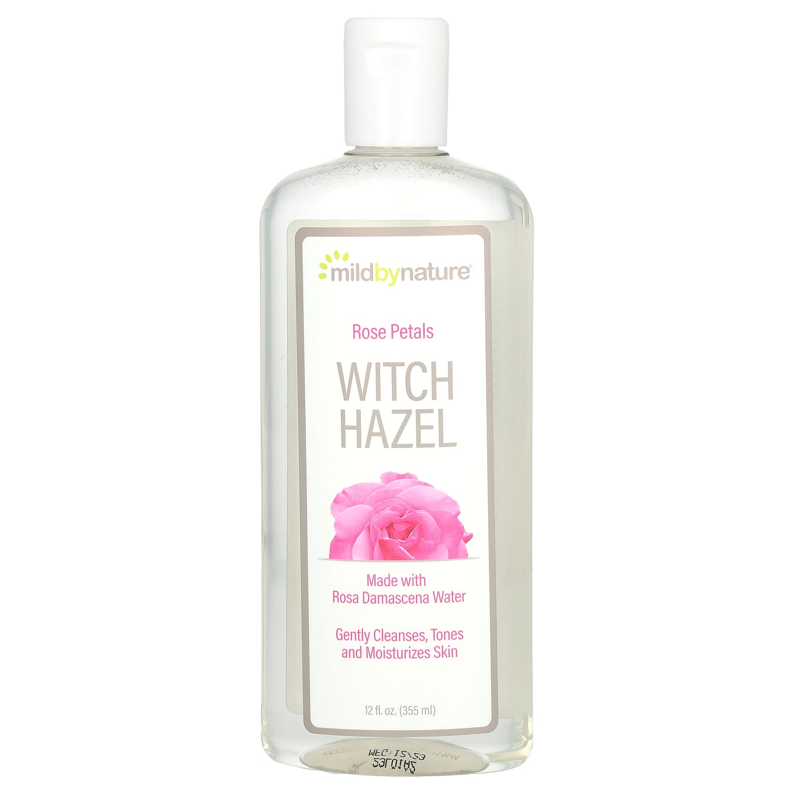 Mild By Nature-Witch Hazel-Rose Petals-Alcohol-Free-12 fl oz (355 ml)