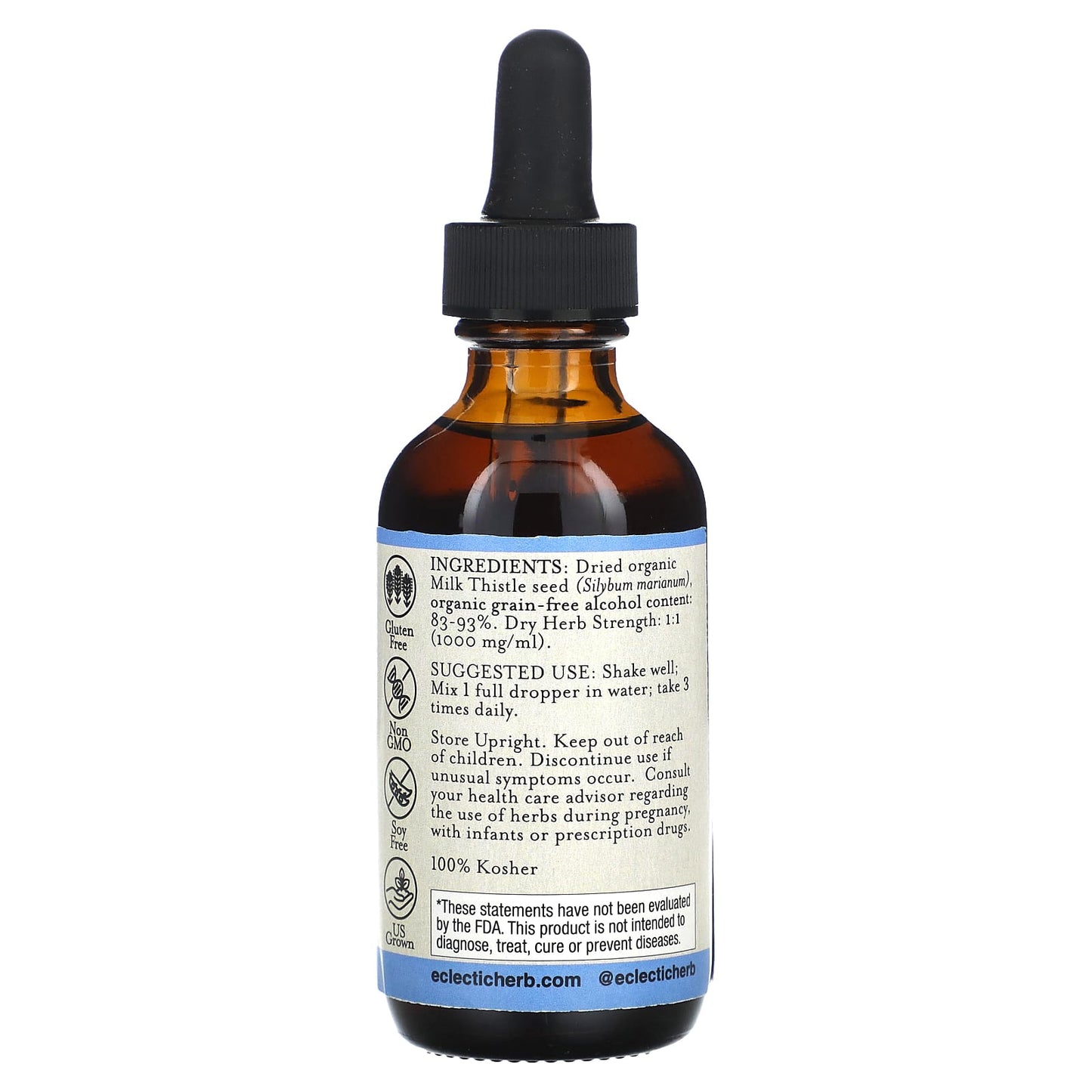 Eclectic Institute, Milk Thistle Extract, 2 fl oz (60 ml)