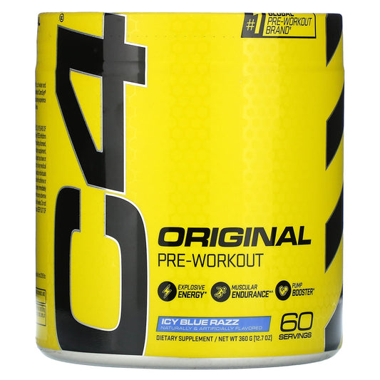 Cellucor-C4 Original-Pre-Workout-Icy Blue Razz-12.7 oz (360 g)