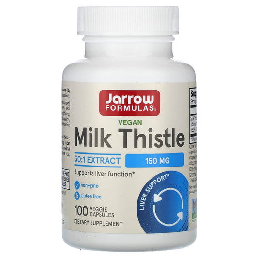 Jarrow Formulas-Vegan Milk Thistle-150 mg-100 Veggie Capsules