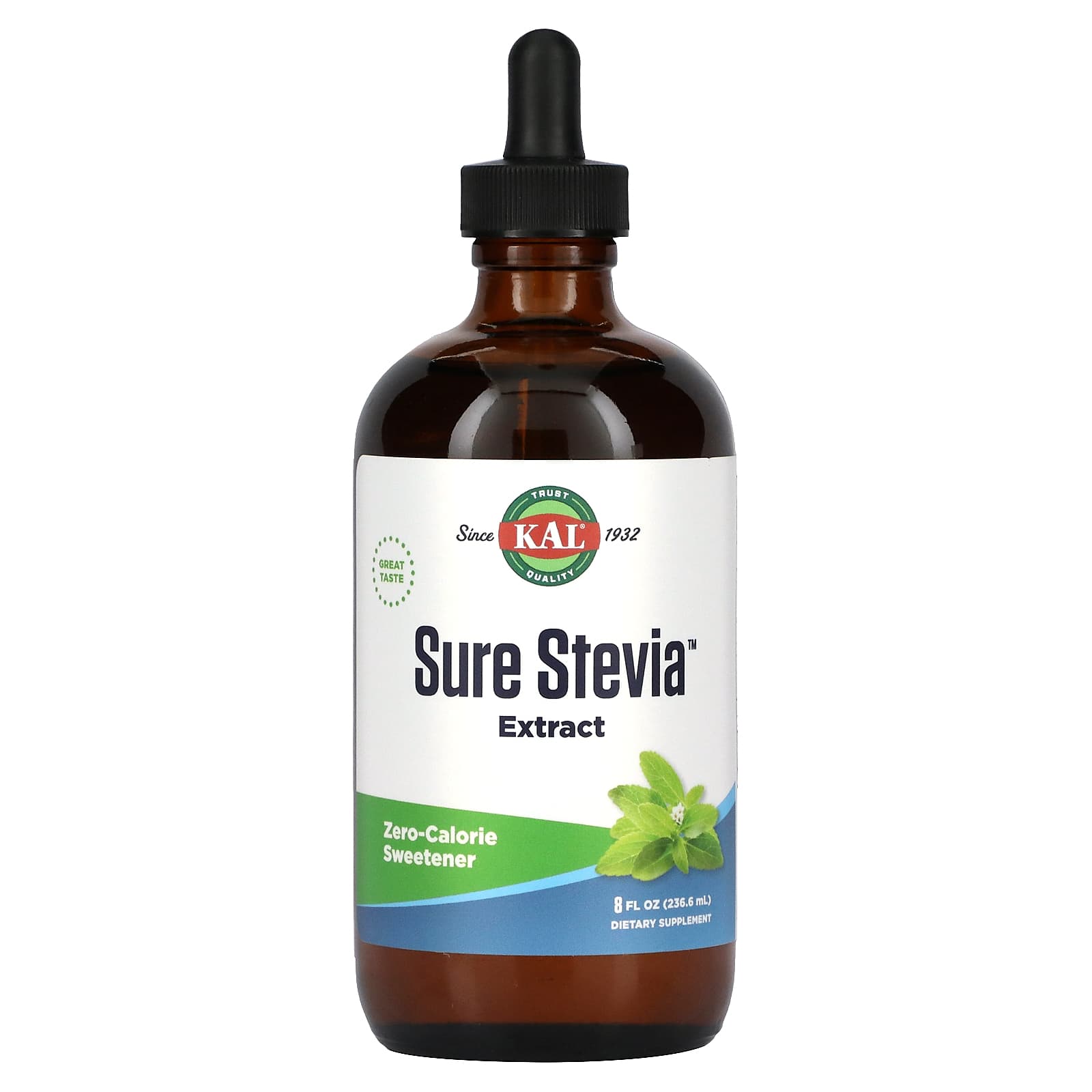 KAL-Sure Stevia Extract-8 fl oz (236.6 ml)