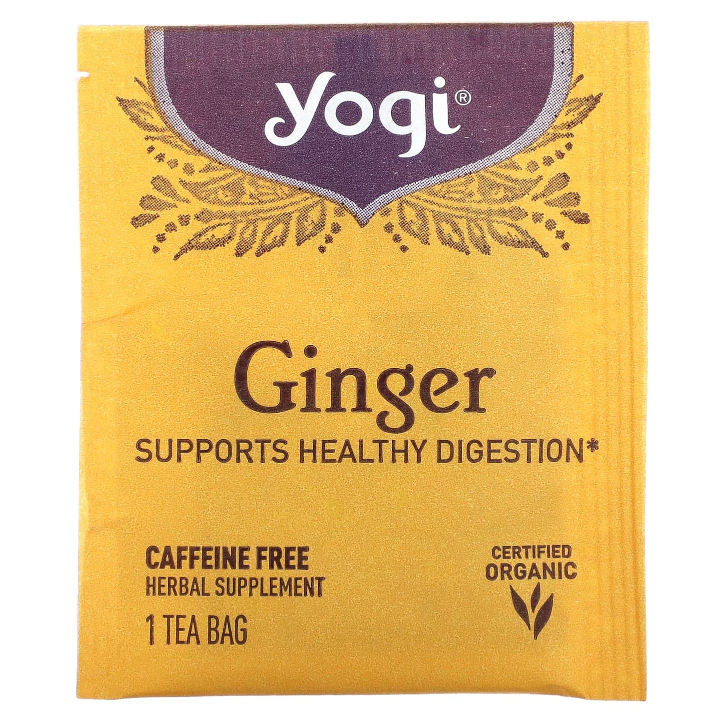 Yogi Tea, Organic Ginger, 16 Tea Bags, 1.12 oz (32 g)