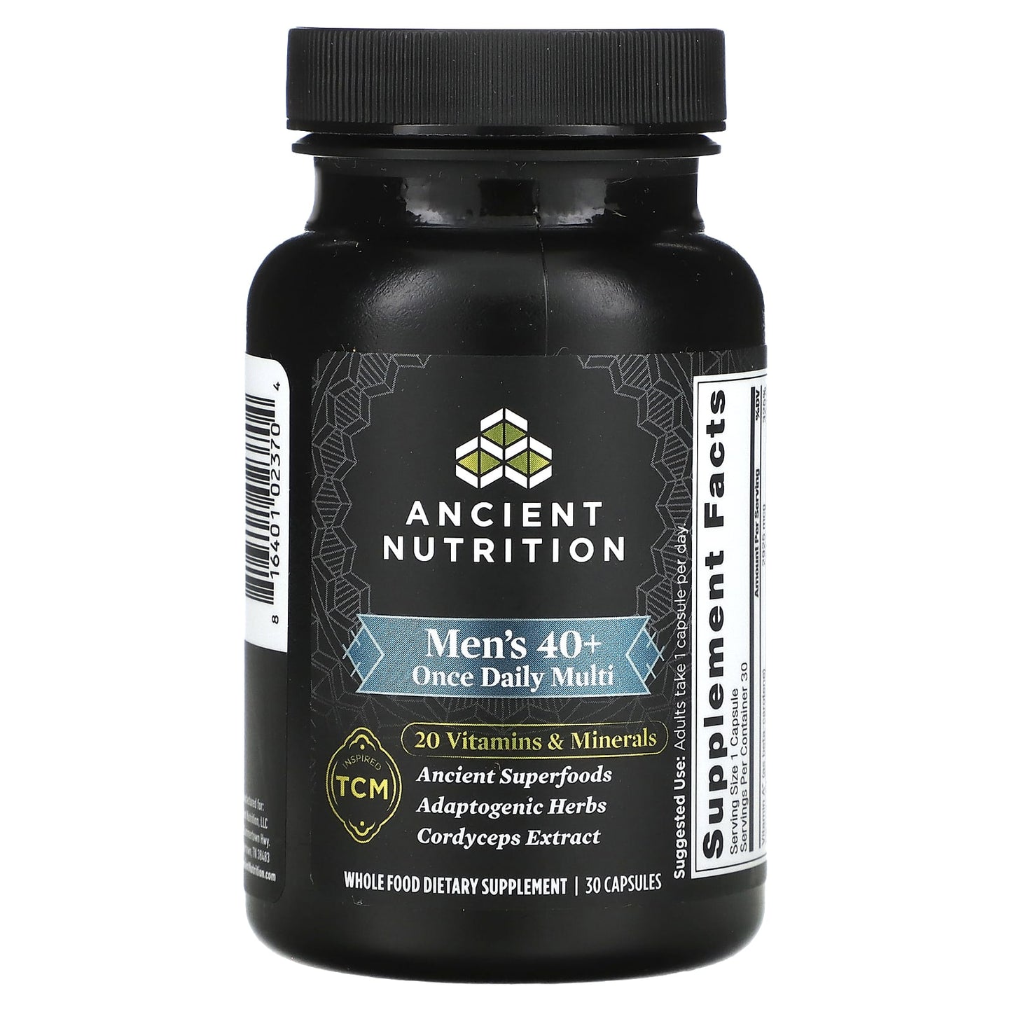 Ancient Nutrition-Men's 40+ Once Daily Multi-30 Capsules