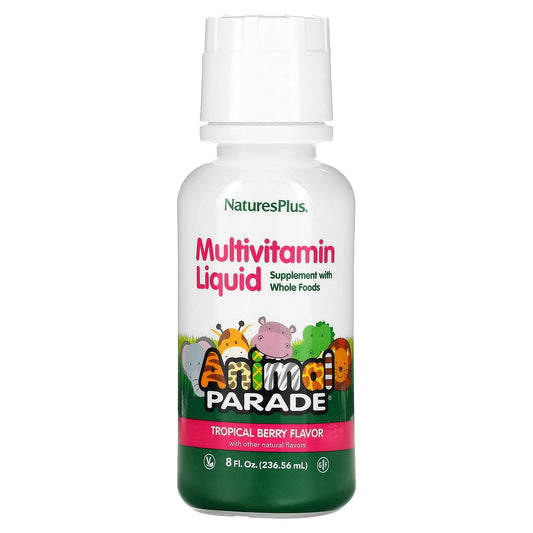 NaturesPlus-Animal Parade-Multivitamin Liquid-Tropical Berry-8 fl oz (236.56 ml)