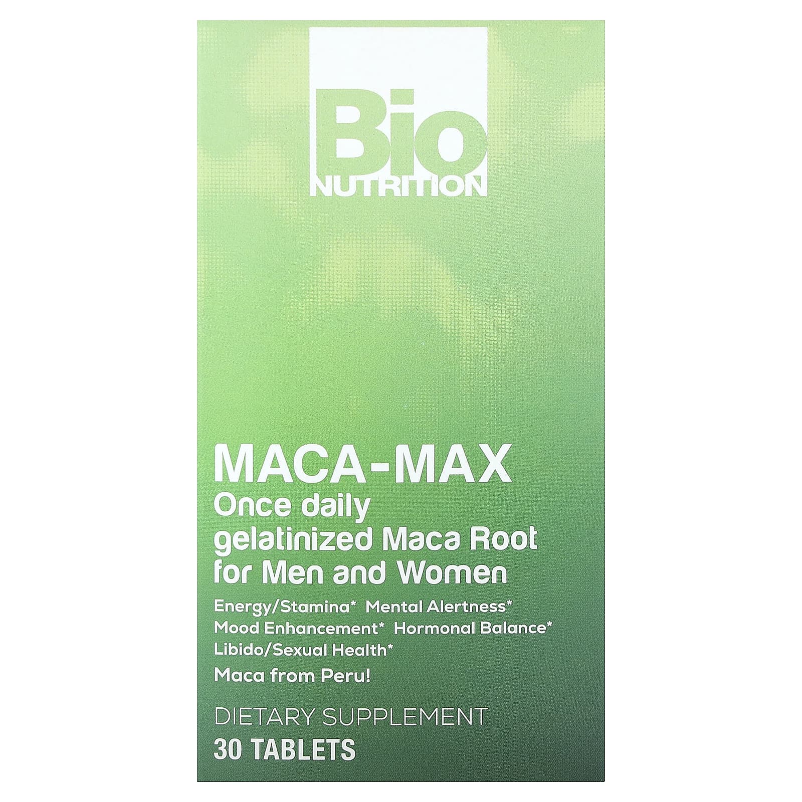 Bio Nutrition-Maca-Max-For Men and Women-30 Tablets