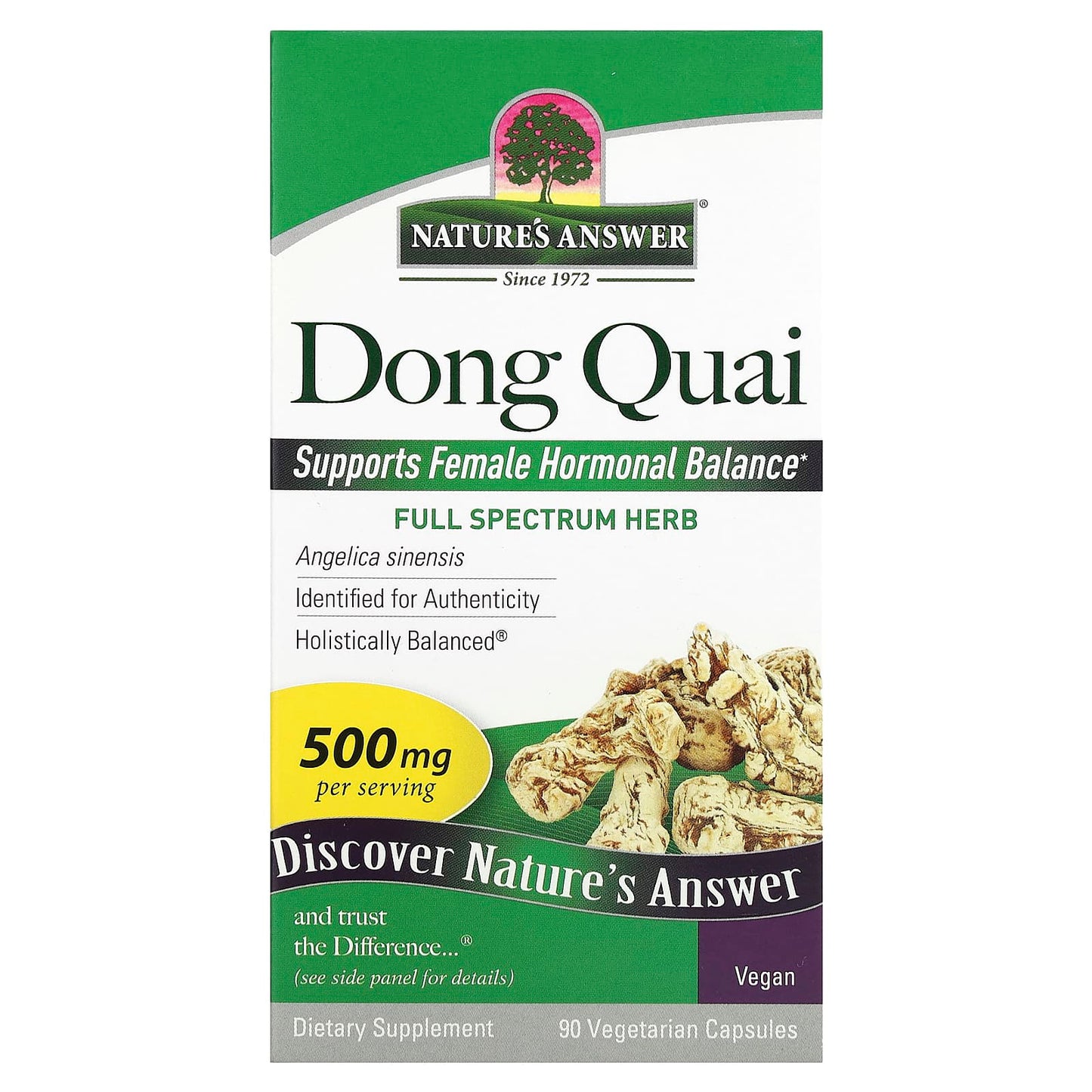 Nature's Answer-Dong Quai-500 mg-90 Vegetarian Capsules