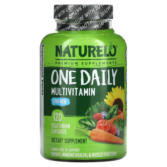 NATURELO-One Daily Multivitamin for Men-120 Vegetarian Capsules