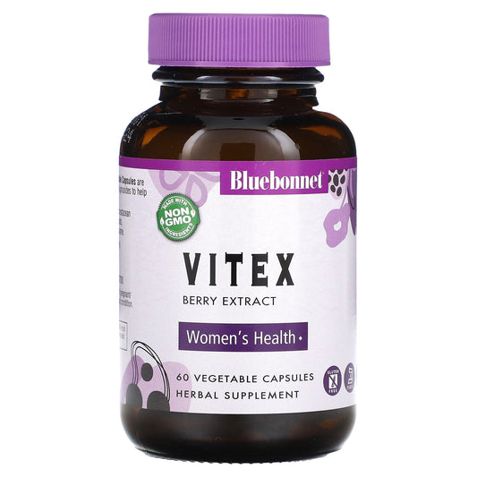 Bluebonnet Nutrition-Vitex Berry Extract-60 Vegetable Capsules