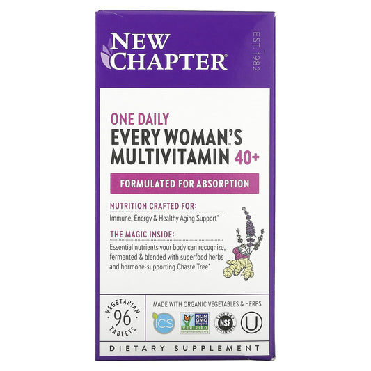 New Chapter-Every Woman's One Daily 40+ Multivitamin-96 Vegetarian Tablets