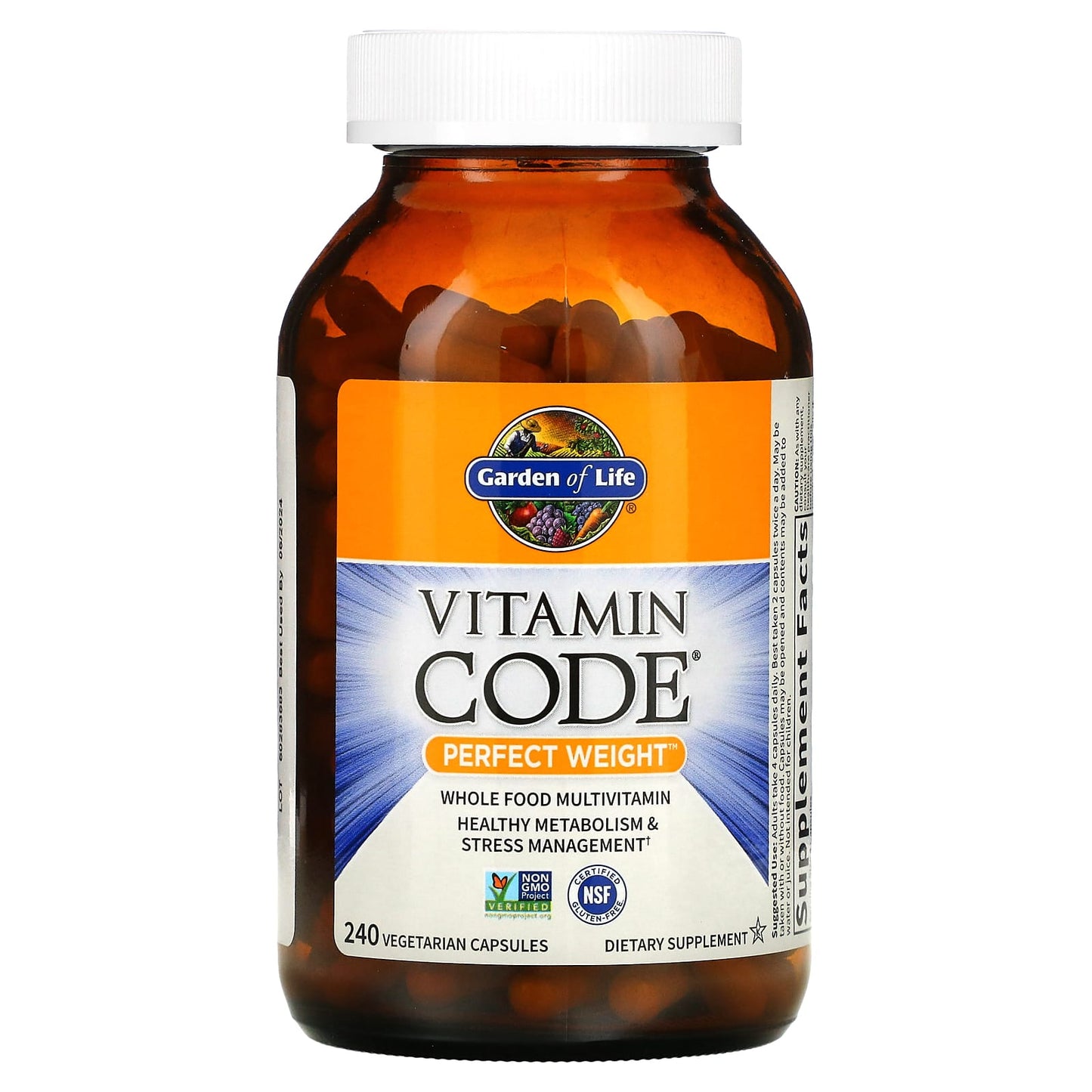 Garden of Life, Vitamin Code, Perfect Weight, 240 Vegetarian Capsules