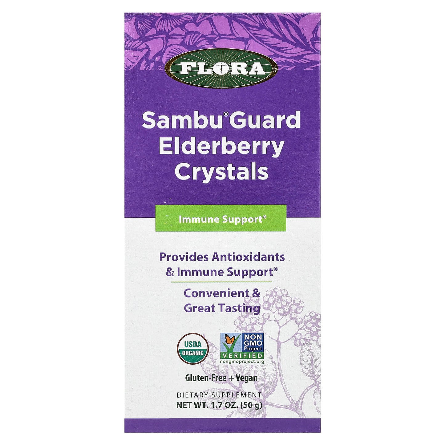 Flora-Sambu Guard Elderberry Crystals-1.7 oz ( 50 g)