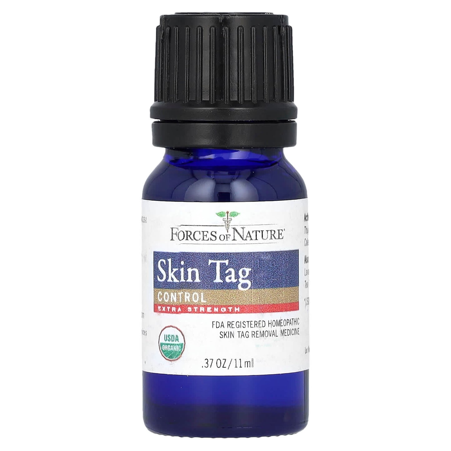 Forces of Nature, Skin Tag, Organic Plant Medicine, Extra Strength, 0.37 fl oz (11 ml)