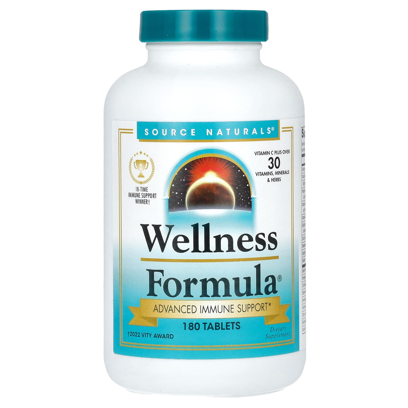 Source Naturals-Wellness Formula-Advanced Immune Support-180 Tablets