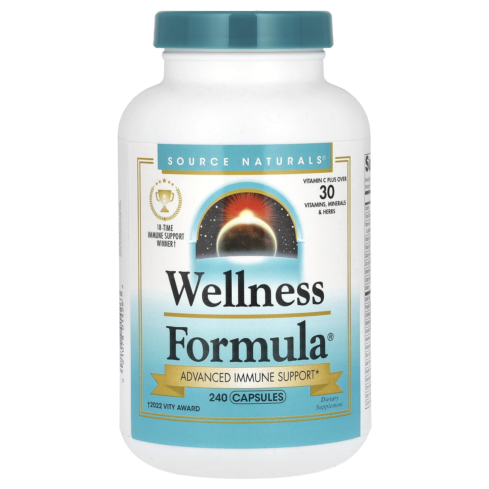 Source Naturals-Wellness Formula-Advanced Immune Support-240 Capsules