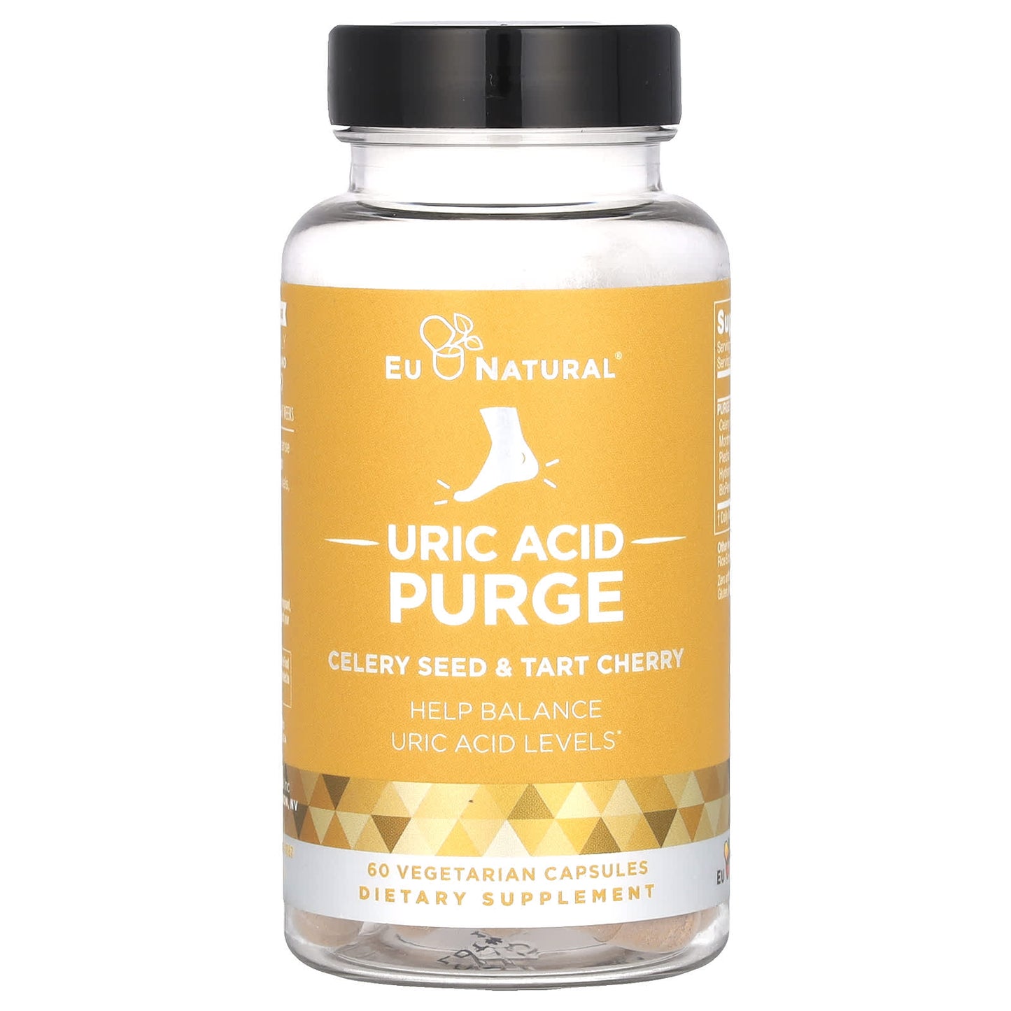 Eu Natural-Uric Acid Purge-Celery Seed & Tart Cherry-60 Vegetarian Capsules