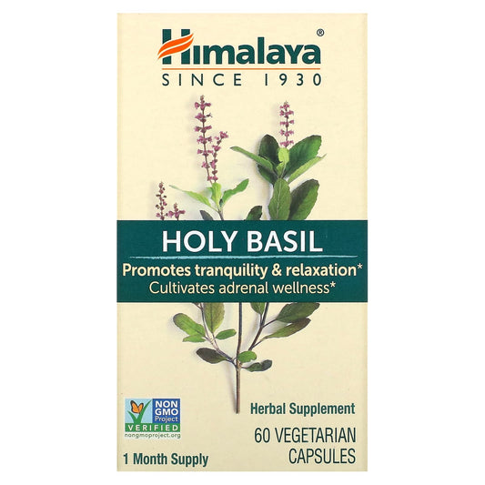 Himalaya-Holy Basil-60 Vegetarian Capsules