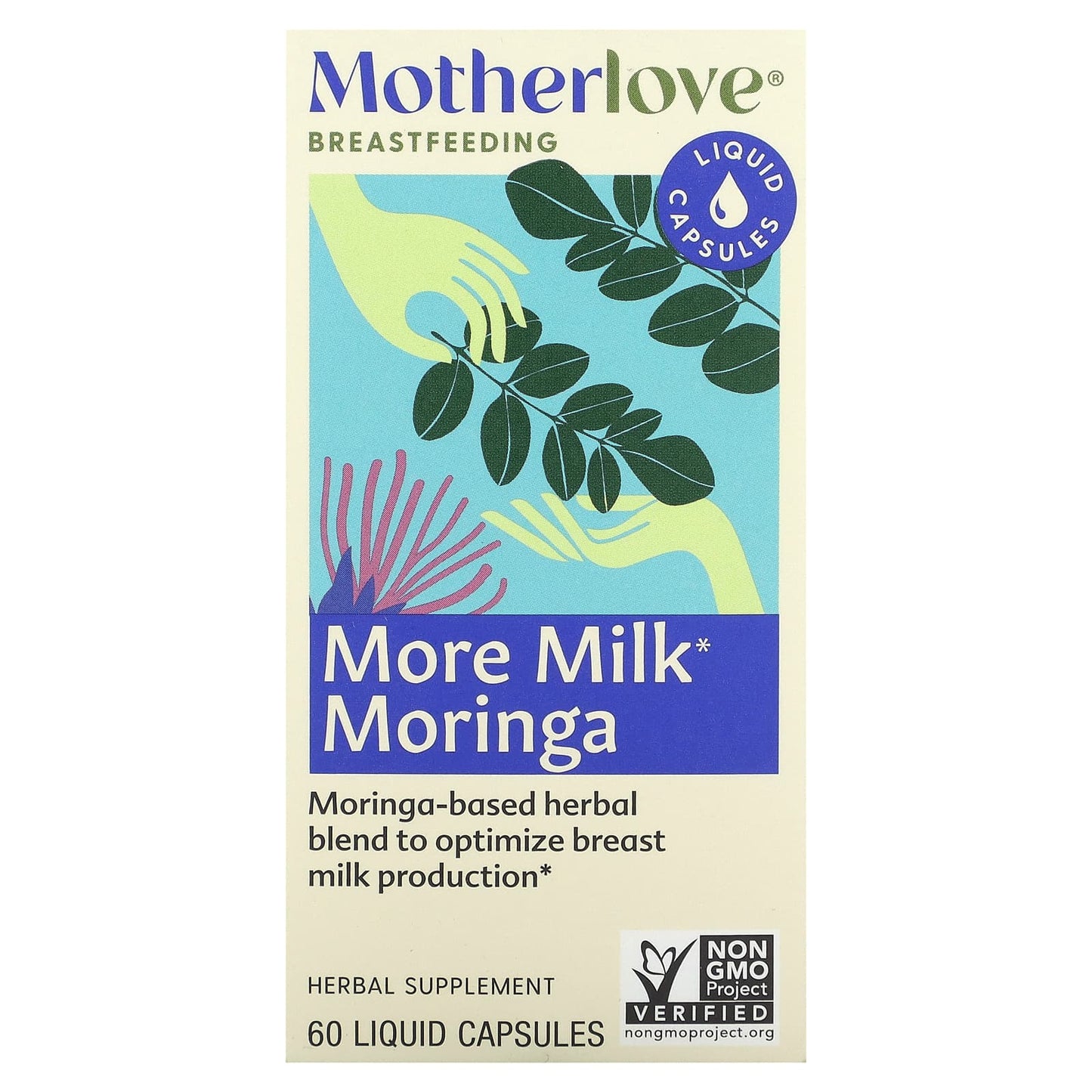 Motherlove-More Milk Moringa-60 Liquid Capsules