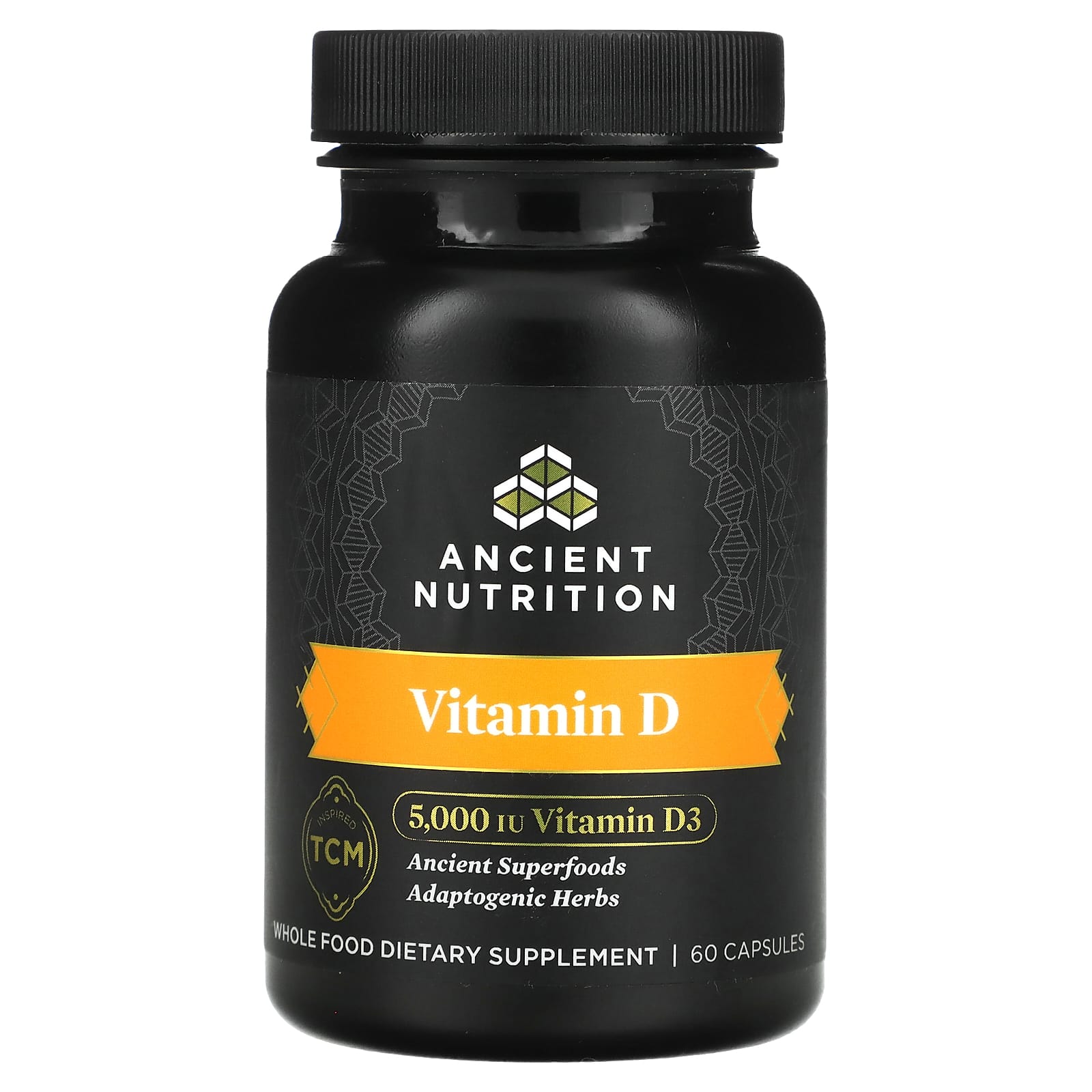 Ancient Nutrition-Vitamin D-5,000 IU-60 Capsules