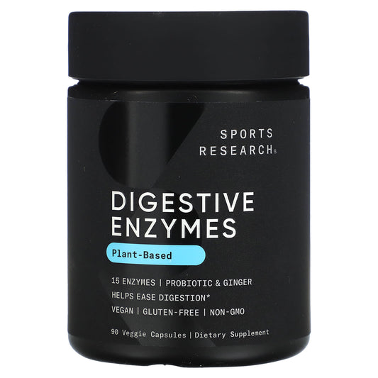 Sports Research-Plant-Based Digestive Enzymes-90 Veggie Capsules