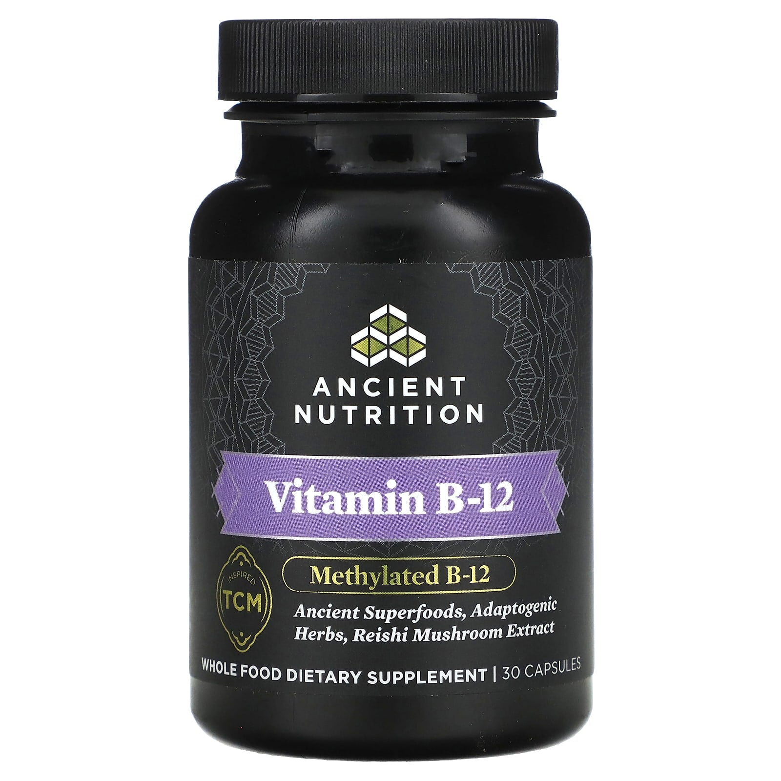 Ancient Nutrition-Vitamin B-12-30 Capsules