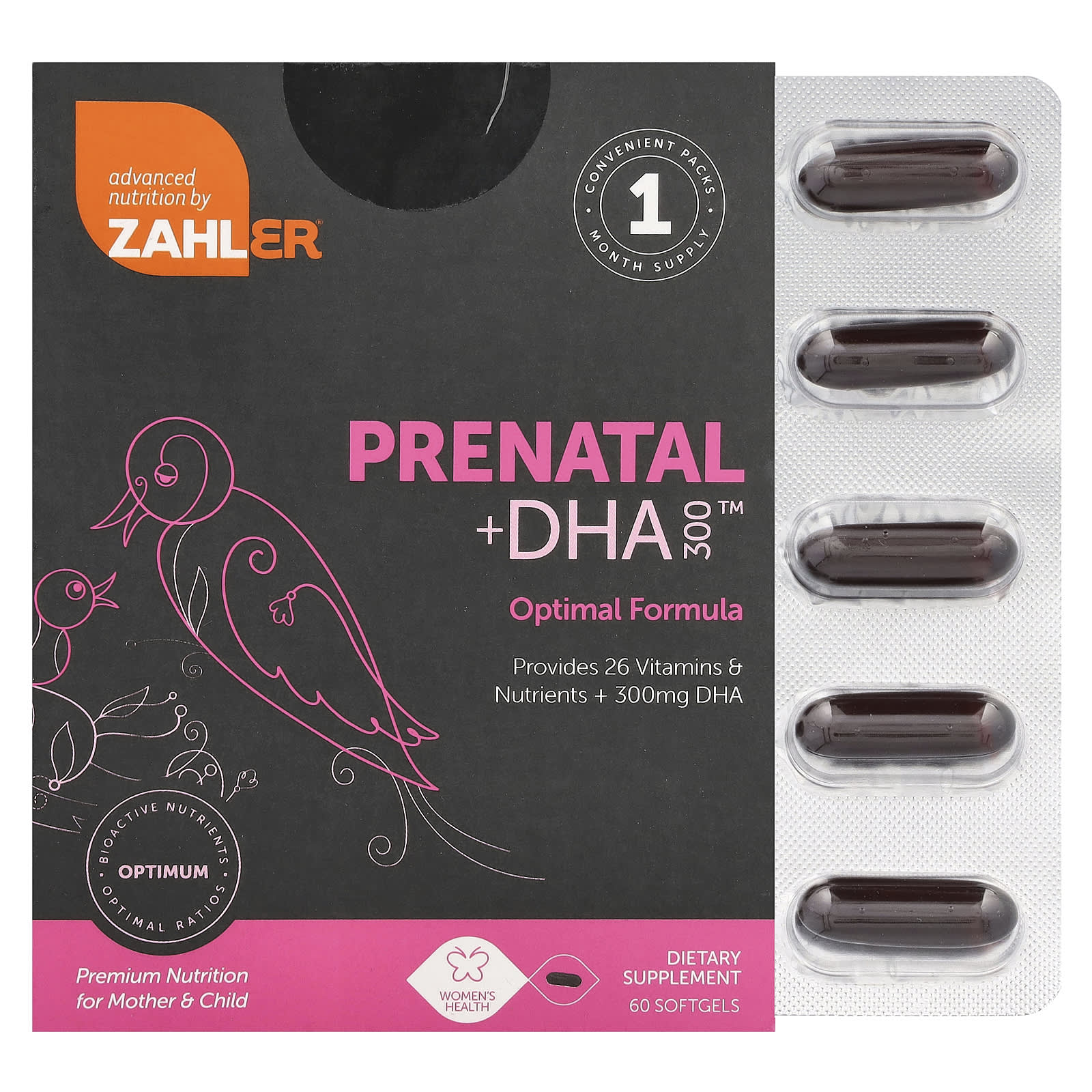 Zahler-Prenatal + DHA 300-120 Softgels