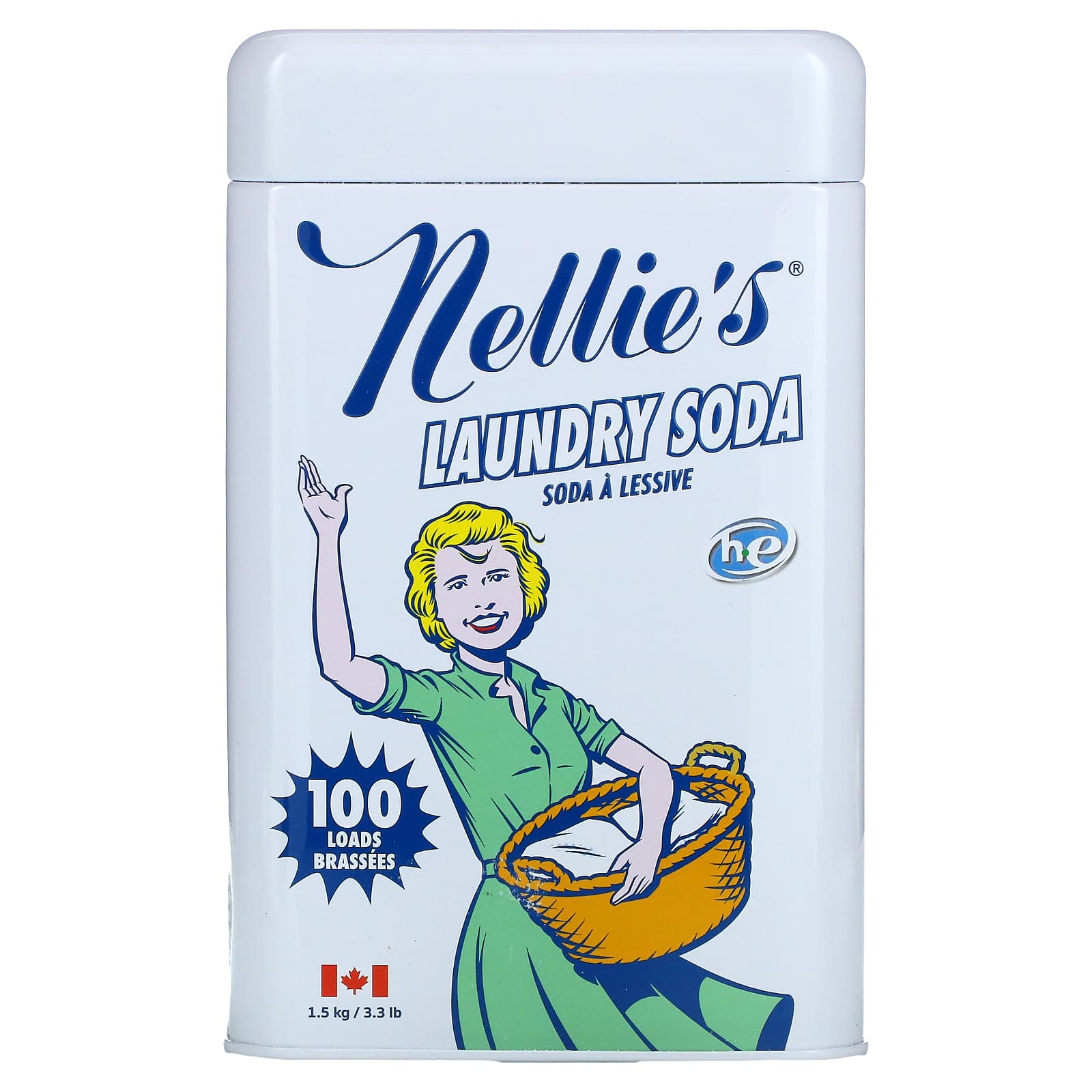 Nellie's-Laundry Soda-100 Loads-3.3 lbs (1.5 kg)