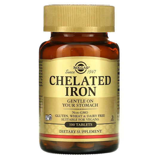 Solgar-Chelated Iron-100 Tablets