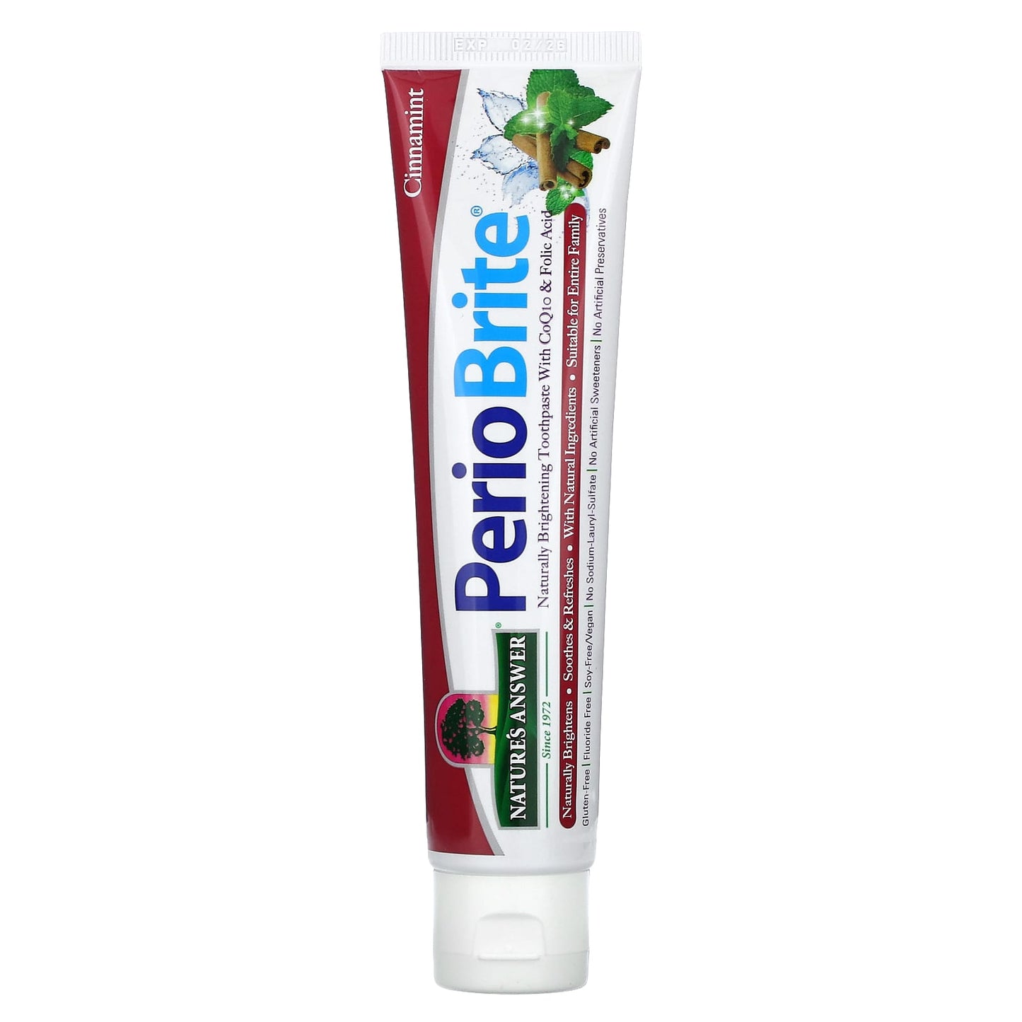 Nature's Answer-PerioBrite-Toothpaste with Xylitol-Cinnamint-4 oz (113.4 g)