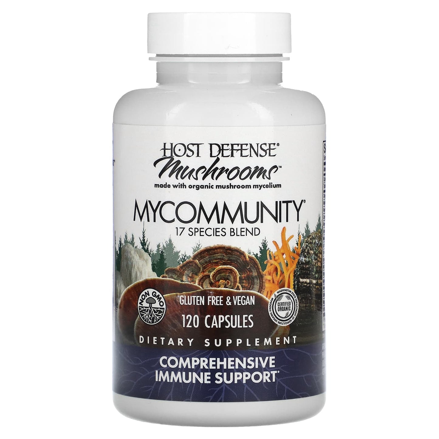 Fungi Perfecti, Mushrooms, MyCommunity, 120  Capsules