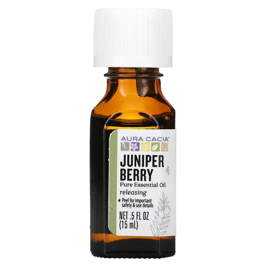 Aura Cacia-Pure Essential Oil-Juniper Berry-0.5 fl oz (15 ml)