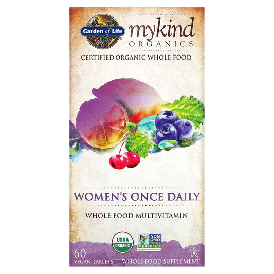 Garden of Life-MyKind Organics-Women's Once Daily-60 Vegan Tablets