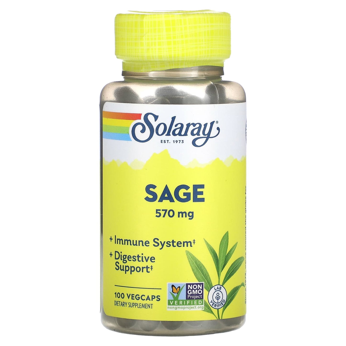 Solaray-Sage-285 mg-100 VegCaps