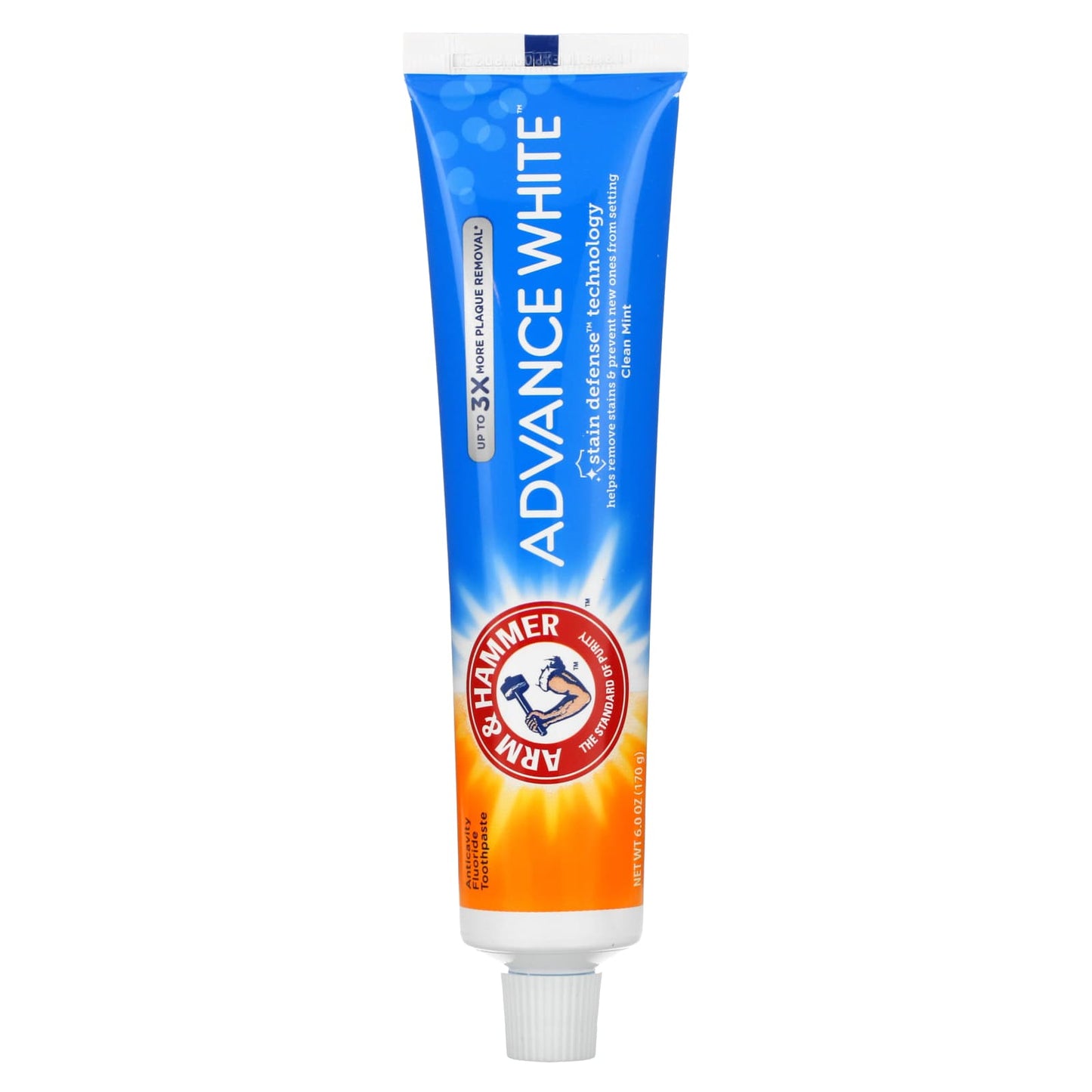 Arm & Hammer-AdvanceWhite-Anticavity Fluoride Toothpaste-Clean Mint-6 oz (170 g)