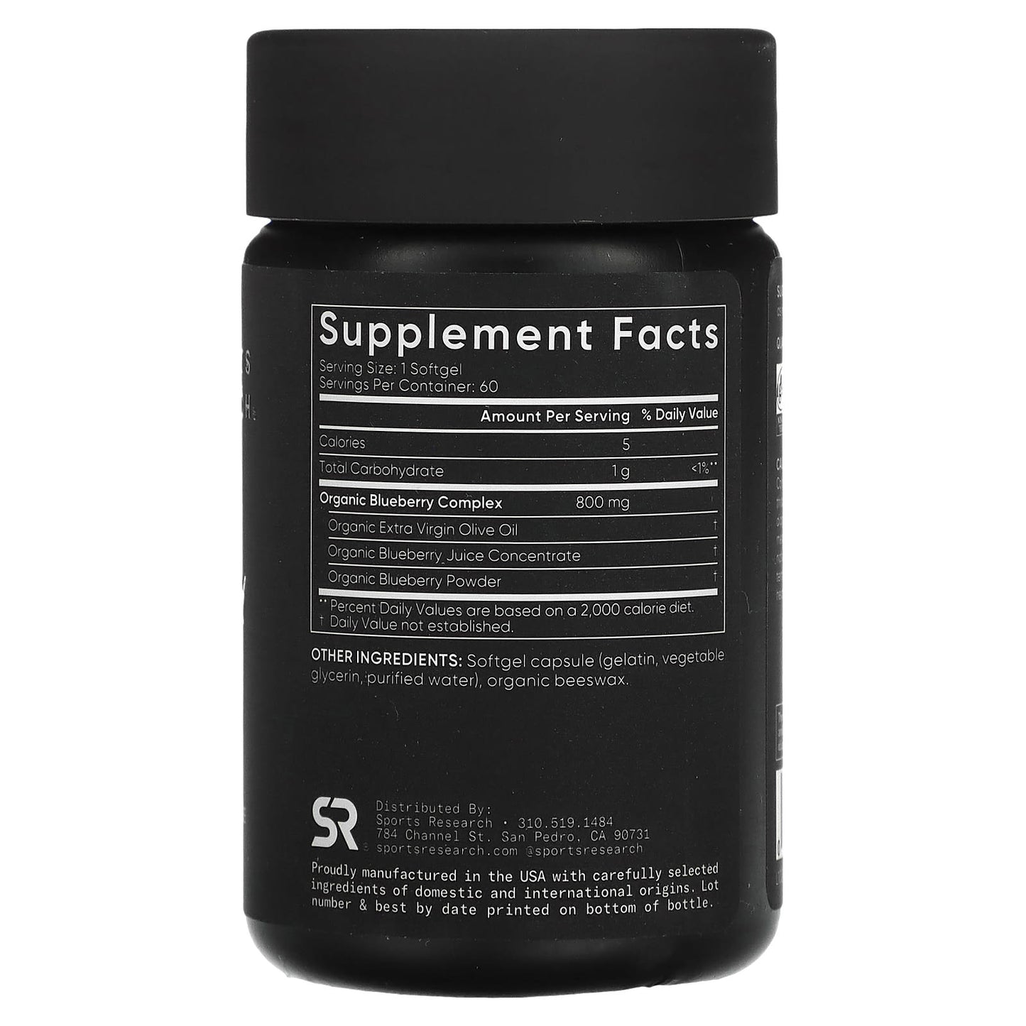 Sports Research, Blueberry Concentrate, 800 mg, 60 Softgels