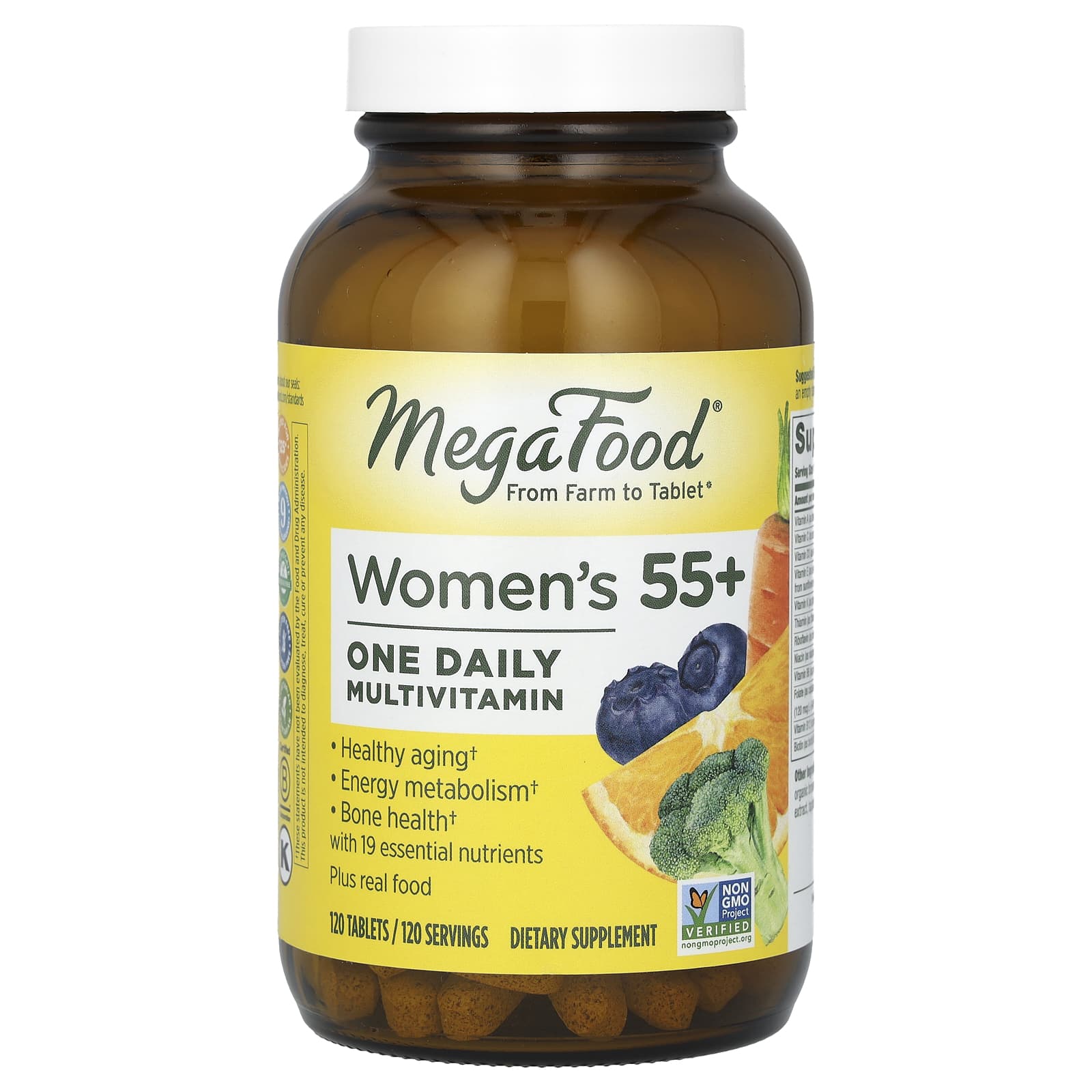 MegaFood-Women's 55+-One Daily Multivitamin-120 Tablets