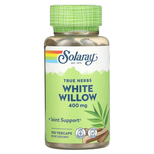 Solaray-White Willow-400 mg-100 VegCaps