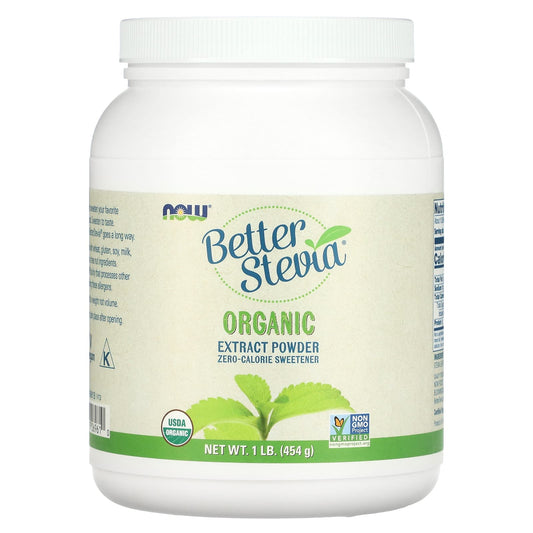 NOW Foods-Better Stevia-Organic Extract Powder-1 lb (454 g)