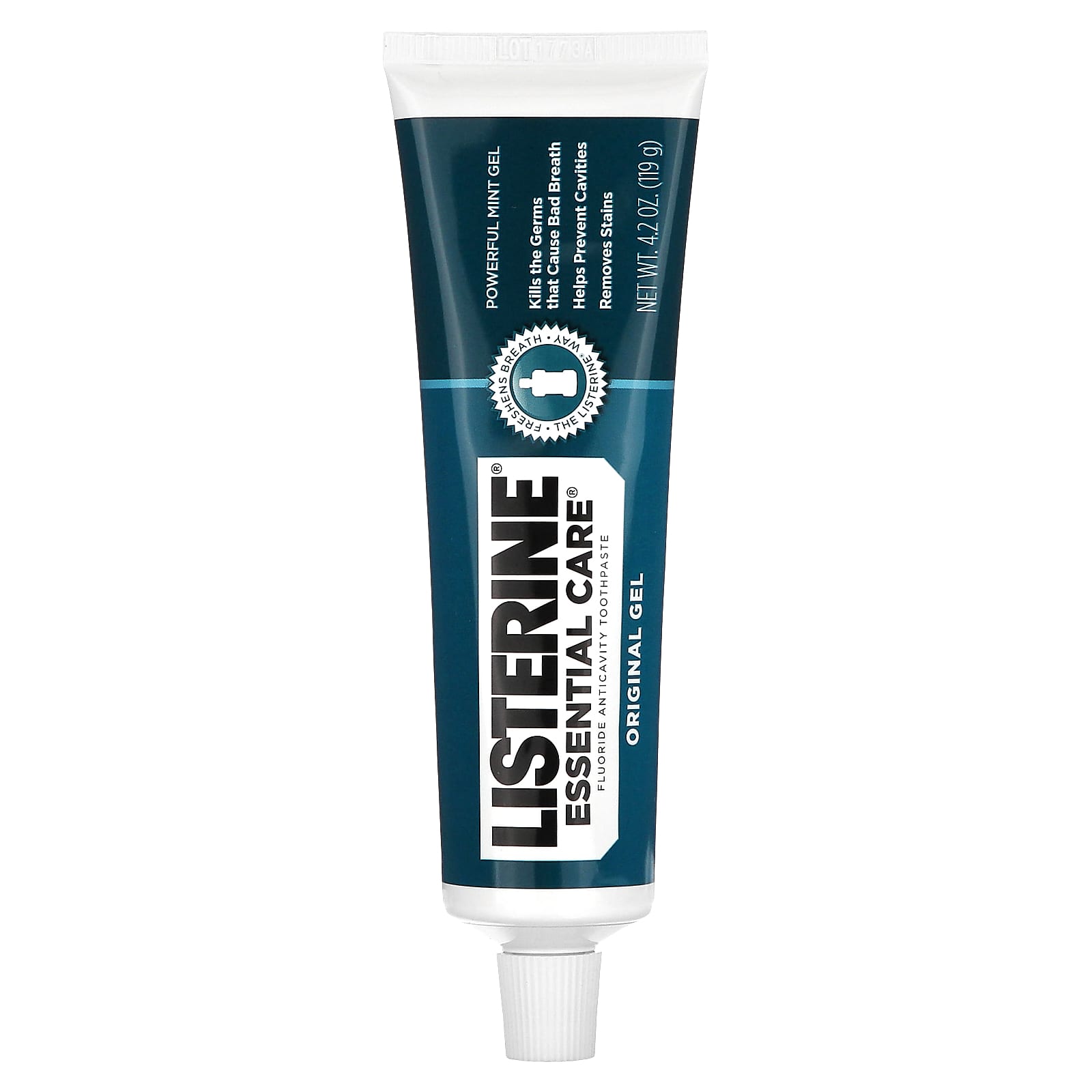 Listerine-Fluoride Anticavity Toothpaste-Original Gel-Powerful Mint-4.2 oz (119 g)