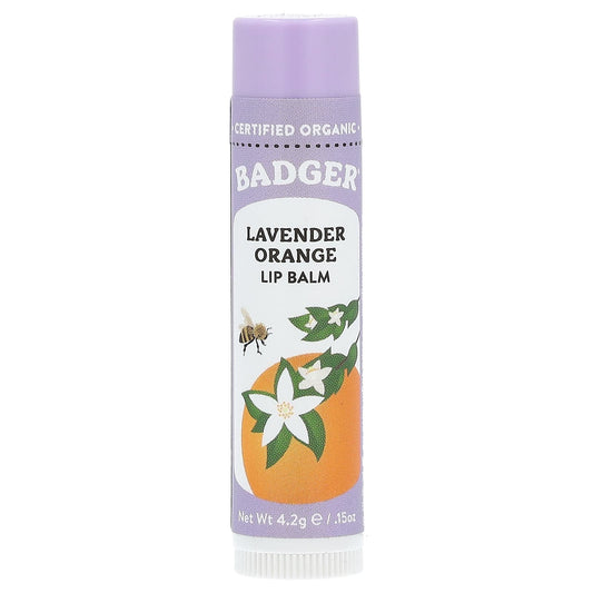 Badger Company-Lip Balm-Lavender Orange-0.15 oz (4.2 g)