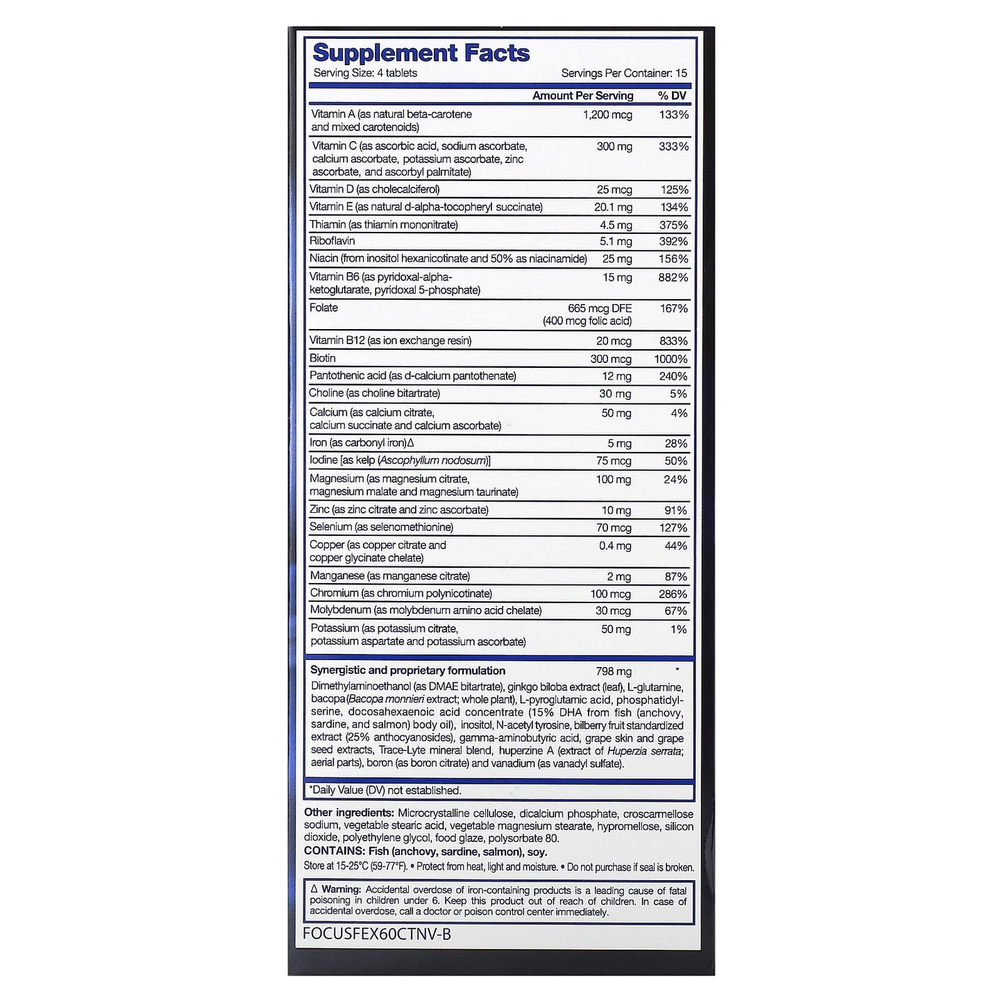 Focus Factor, Extra Strength, 60 Tablets