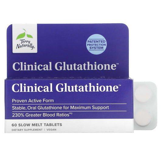 Terry Naturally-Clinical Glutathione-60 Slow Melt Tablets