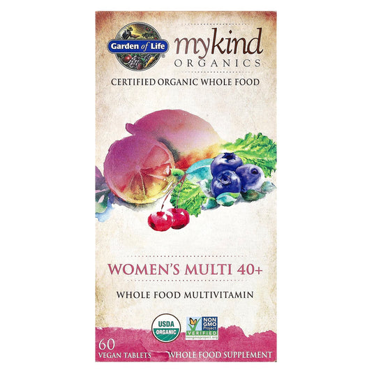 Garden of Life-MyKind Organics-Women's Multi 40+-60 Vegan Tablets