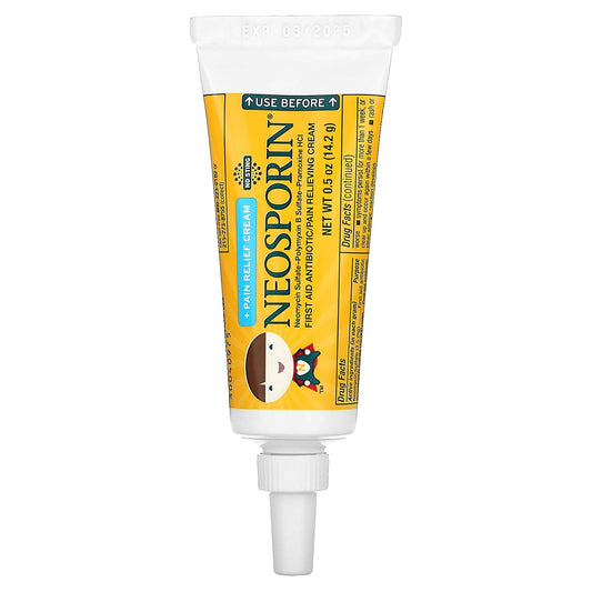 Neosporin-+ Pain Relief Cream-For Kids Ages 2+-0.5 oz (14.2 g)