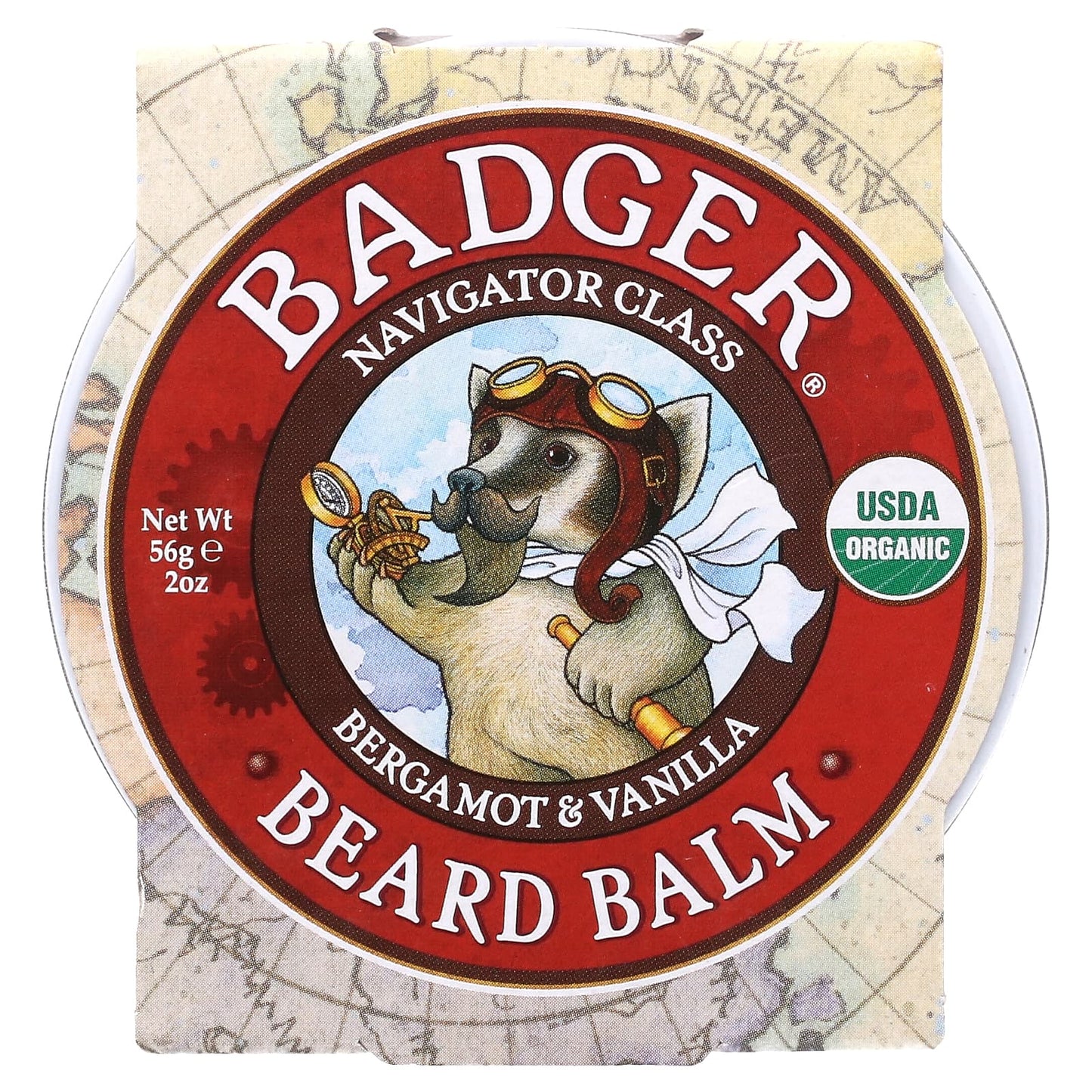 Badger Company, Navigator Class, Beard Balm, Bergamot & Vanilla, 2 oz (56 g)