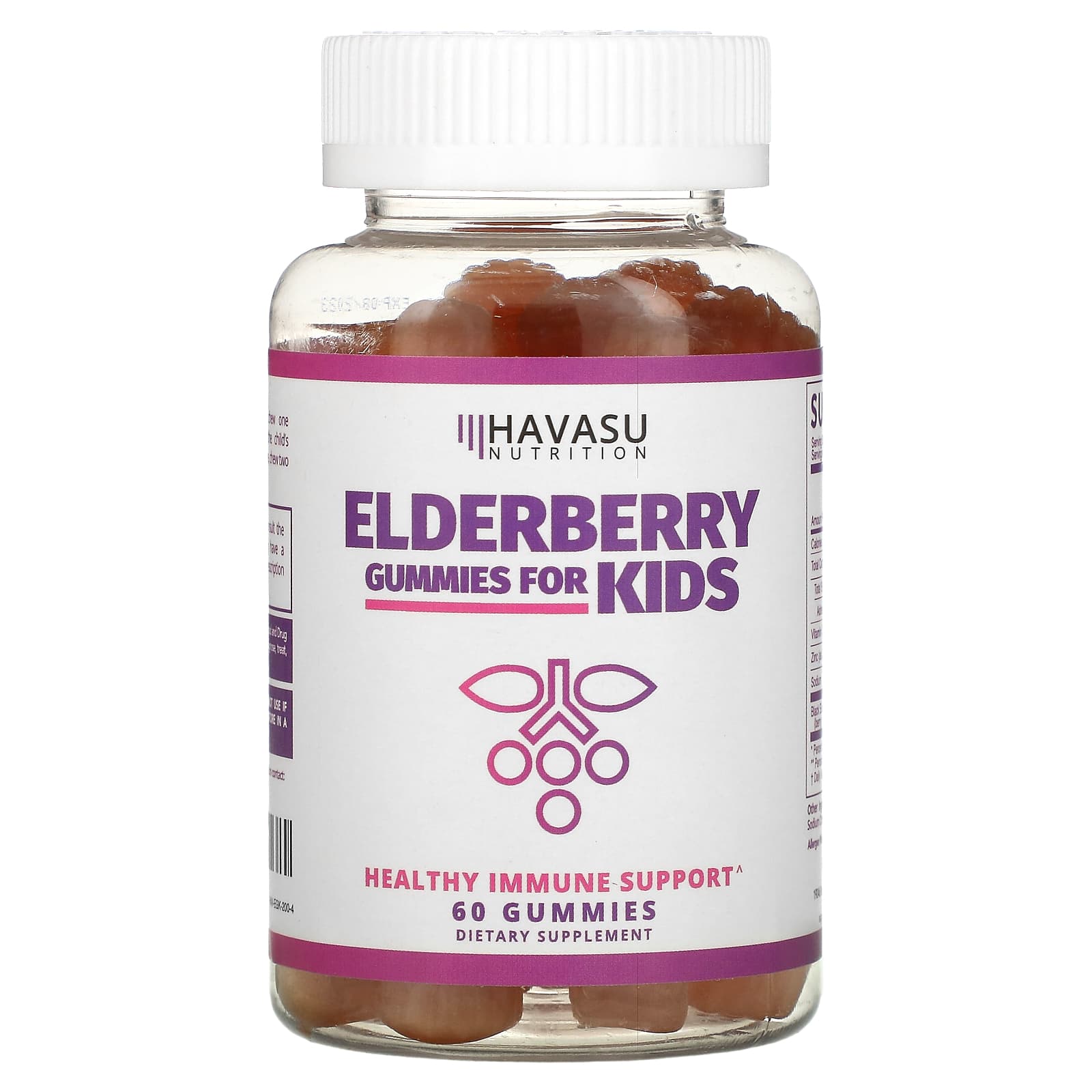 Havasu Nutrition-Elderberry Gummies for Kids-60 Gummies