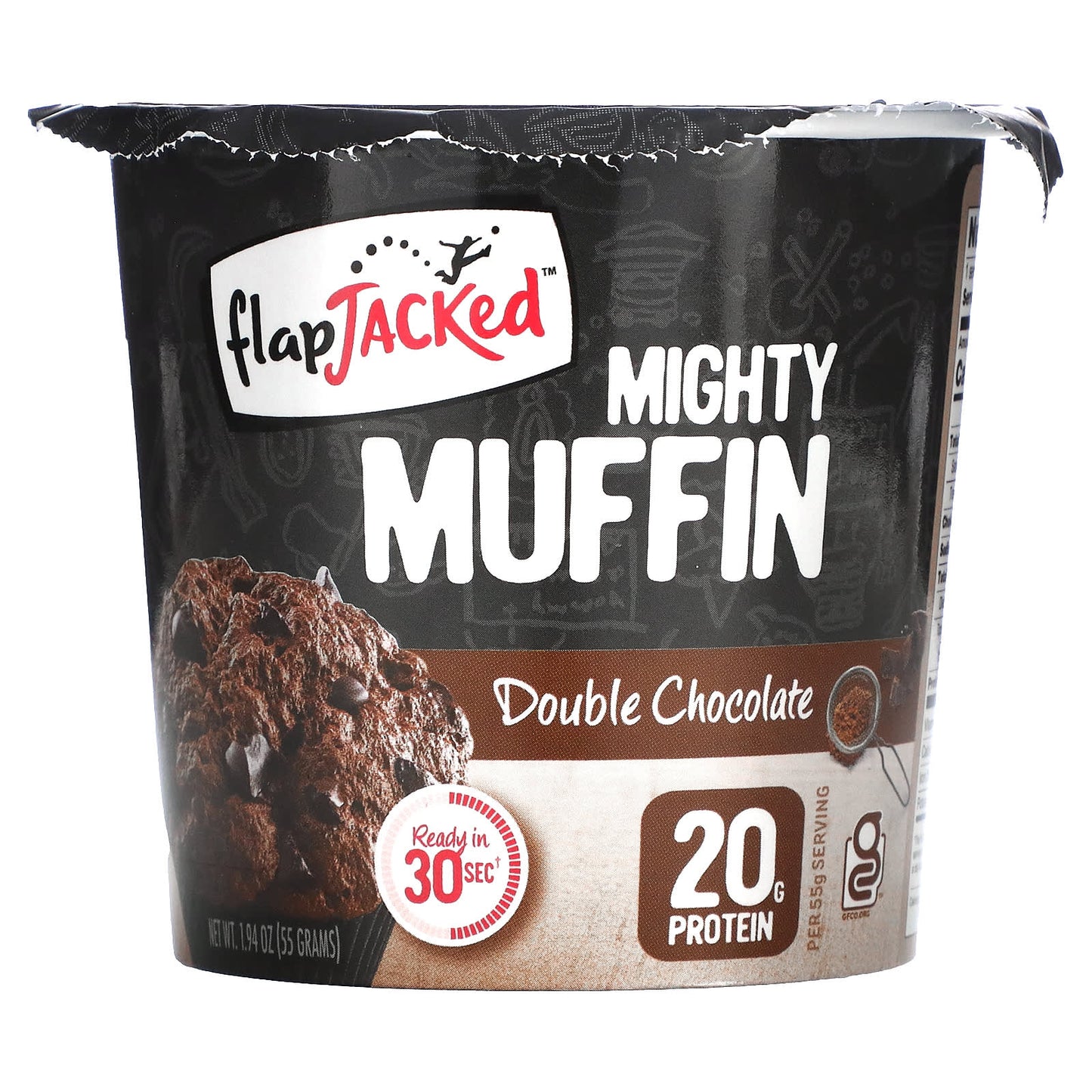 FlapJacked-Mighty Muffin-Double Chocolate-1.94 oz (55 g)