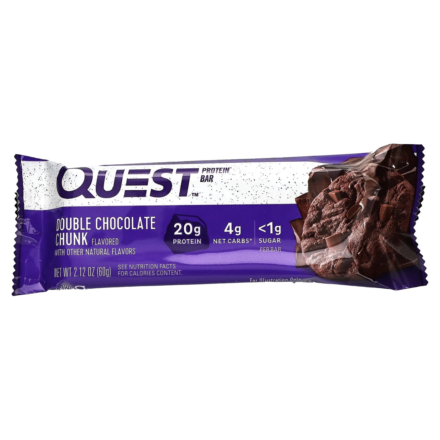 Quest Nutrition, Protein Bar, Double Chocolate Chunk, 12 Bars, 2.12 oz (60 g) Each