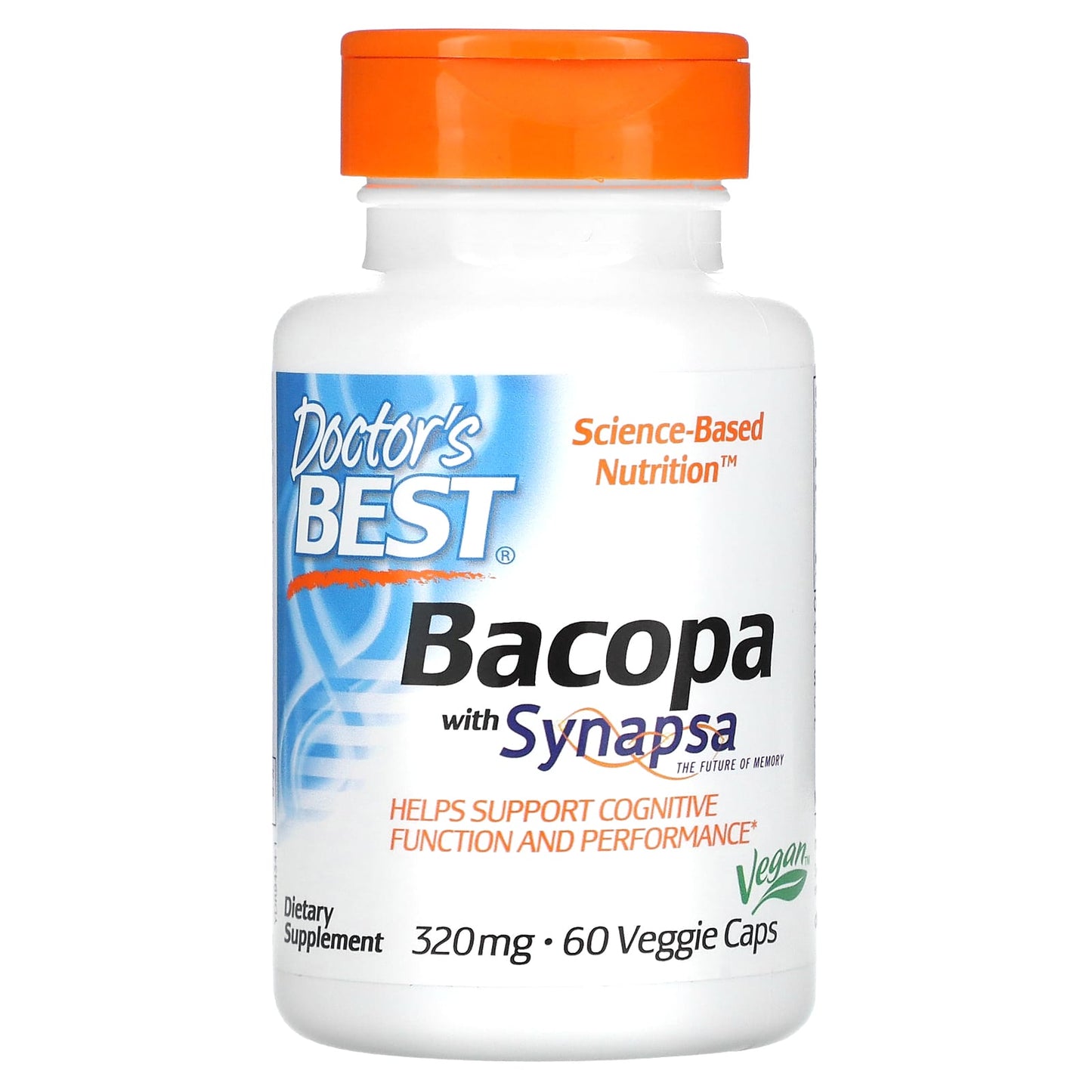 Doctor's Best-Bacopa with Synapsa-320 mg-60 Veggie Caps