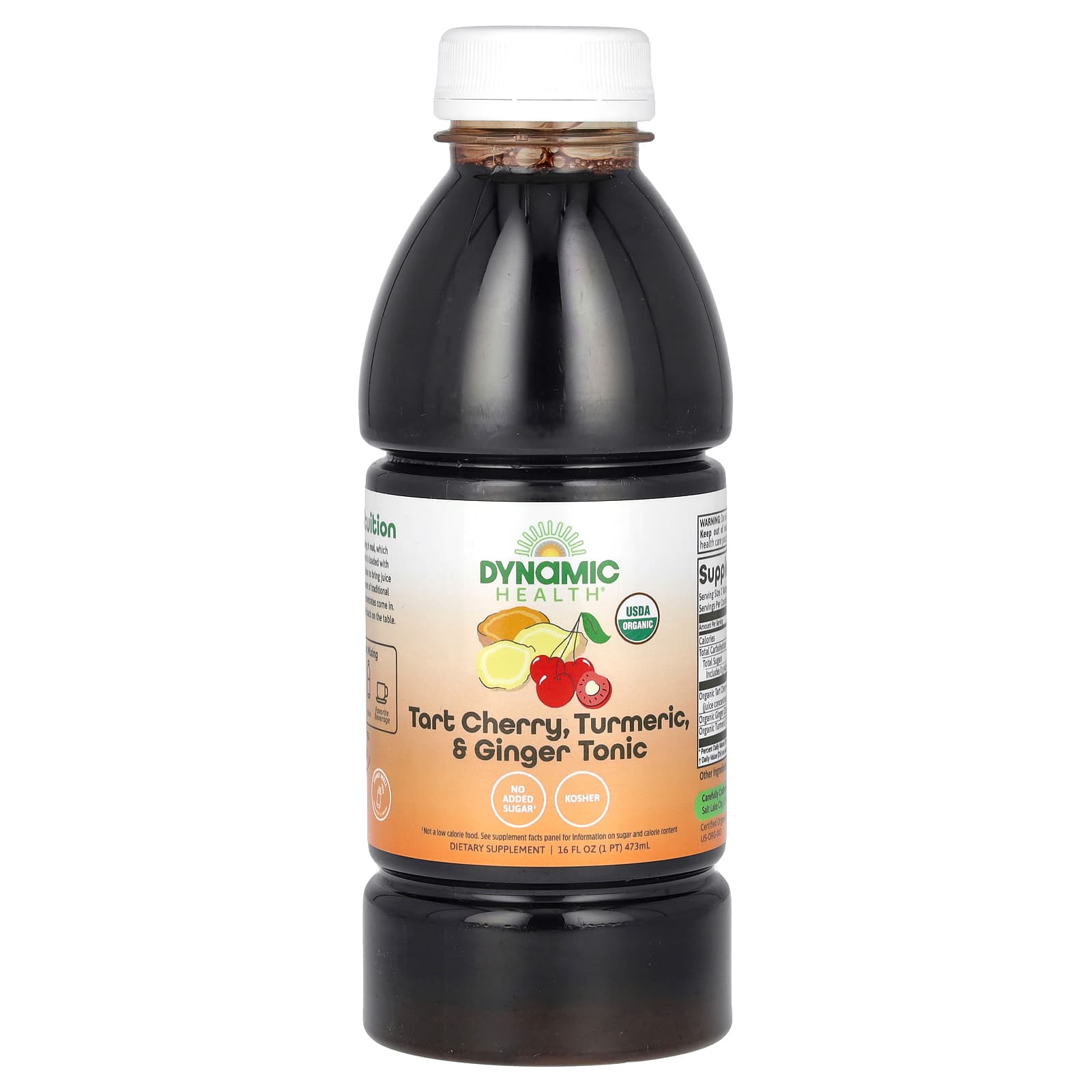 Dynamic Health-Tart Cherry-Turmeric & Ginger Tonic-16 fl oz (473 ml)