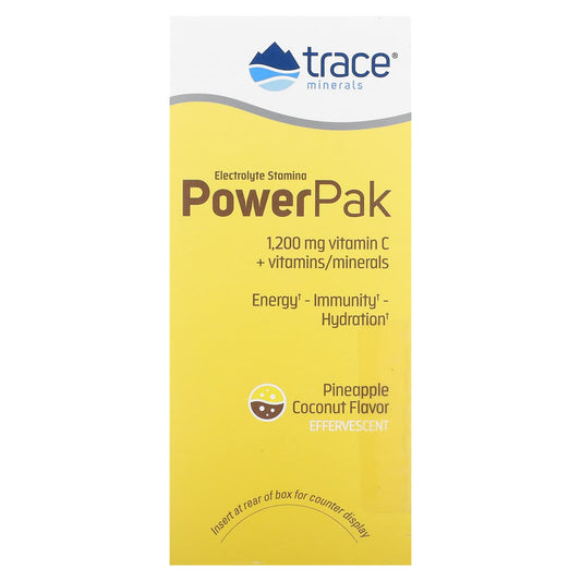 Trace Minerals ®-Electrolyte Stamina PowerPak-Pineapple Coconut-30 Packets-0.22 oz (6.1 g) Each